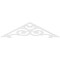 Ekena Millwork Pitch Hurley Architectural Grade PVC Gable Pediment, 60"W x 15"H x 1"P (6/12) GPP060X015X100HUR - alternate 2
